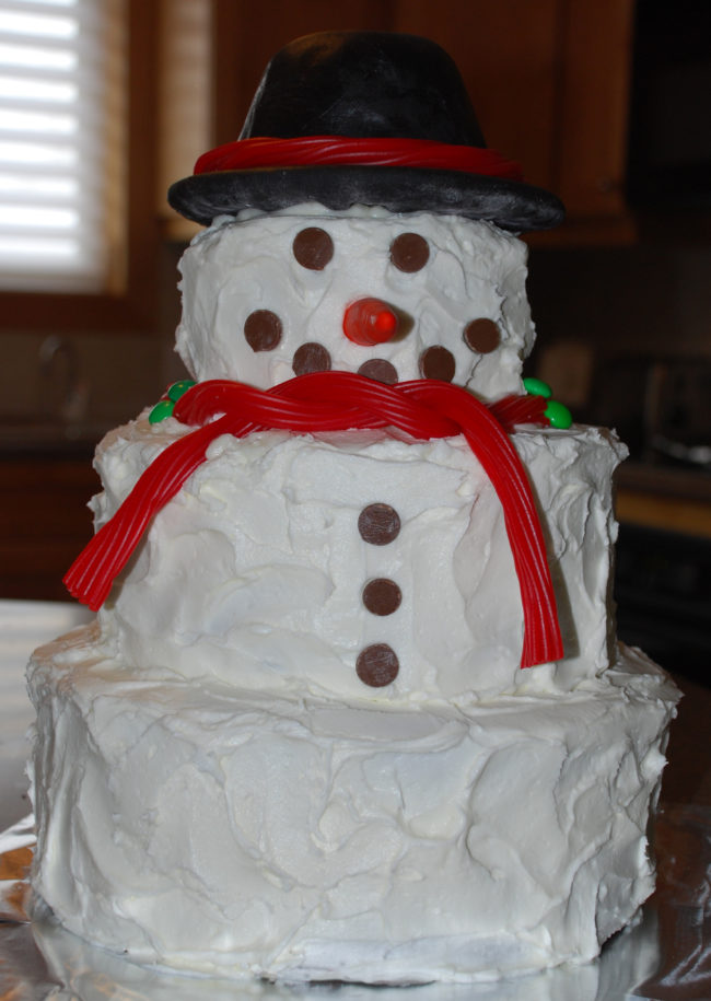snowman cake 